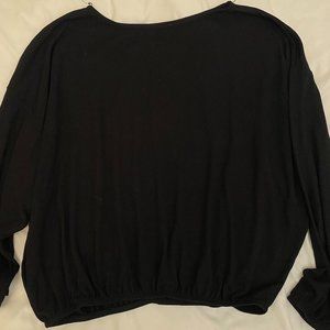 Zara Long Sleeve Blouse Size LARGE Textured